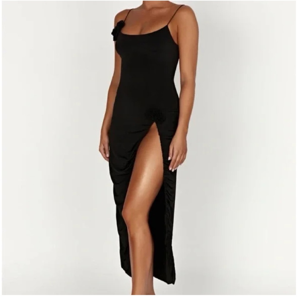 Meshki Black Asymmetrical Dress